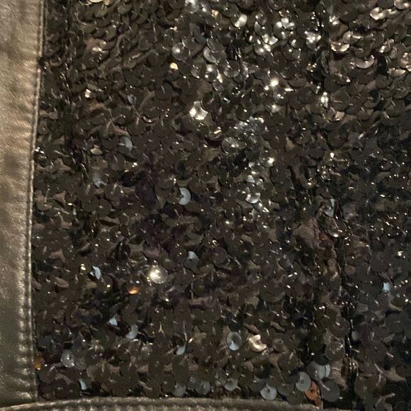 Vintage Leather Sequin Halter Dress - Picture 8 of 10